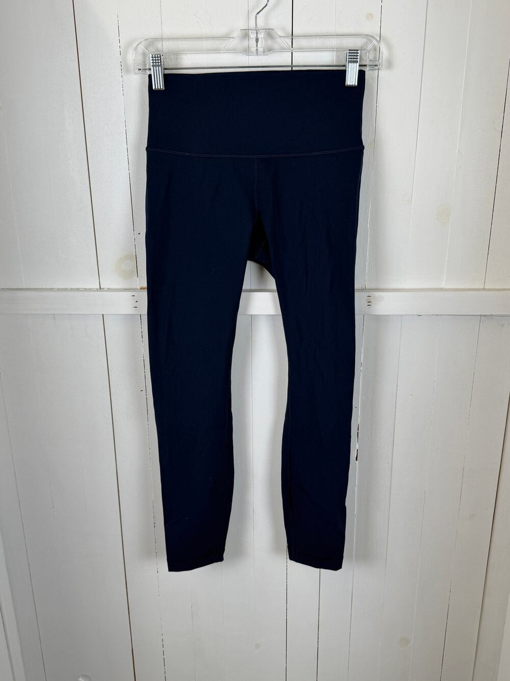 Lululemon Blue Ankle Leggings Size 6 Nylon Excellent Condition